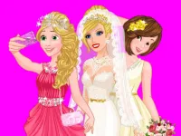 Barbie's Wedding Selfie With Princesses image
