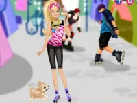 Barbie on roller skates image