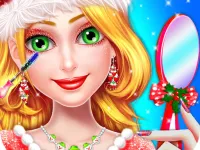 Christmas Girl Makeover Game -Christmas Girl Games image