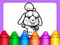 Animal Crossing Coloring Pages image