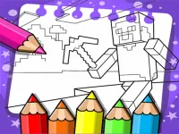 Minecraft Coloring Book image