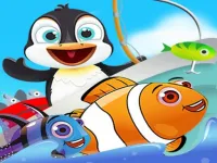 Fish Games For Kids |Trawling Penguin Games online image
