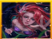 Mermaid Ariel Princess Match 3 Puzzle image