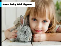 Hare Baby Girl Jigsaw image