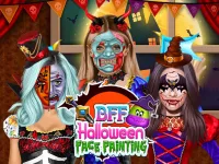 BFF Halloween Face Painting image