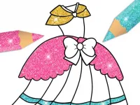 Glitter Dress Coloring image