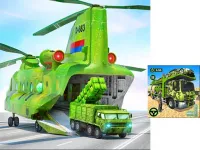 US Army Cargo Transport Truck Driving image