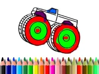 BTS Monster Truck Coloring image