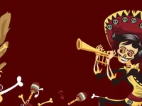 Mexican Skeleton Party Difference image