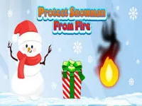 Protect Snowman From Fire image