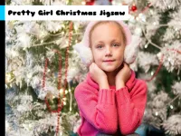 Pretty Girl Christmas Jigsaw image