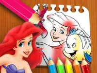 The Little Mermaid Coloring Book image