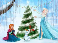 Olaf Christmas Jigsaw Puzzle image