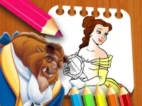 Beauty &amp; the Beast Coloring Book image