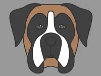 Doggy Face Coloring image
