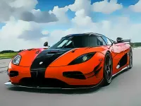 Luxury Swedish Cars Jigsaw image