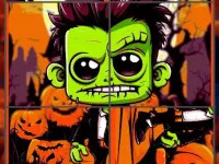 Franky &amp;amp; Vampire Halloween Puzzle image