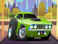 Speedy Muscle Cars Jigsaw image