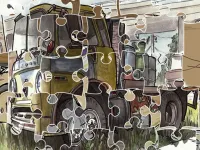 Junk Trucks Jigsaw image