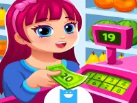 Supermarket Game help mom with the shopping image