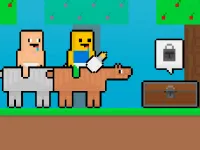 Baby Noob vs Baby Obby Horse image