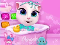 Baby Angela Bathing Time image