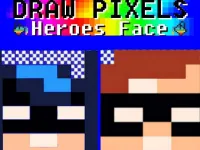 Draw Pixels Heroes Face image