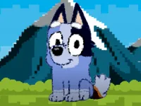 bluey dog pixal image