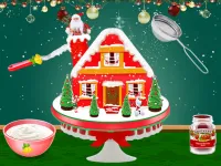 Xmas Gingerbread House Cake image
