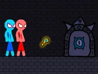 Red and Blue Stickman Rope image
